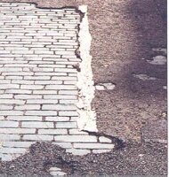 Expensive high quality setted surfaces are common under later layers of tarmac, these can be easily exposed.