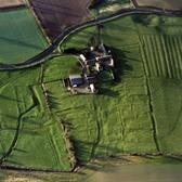 An oblique aerial photo of the deserted village makes sense of earthworks that are not all easily visible on the ground
