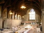 Westminster Hall during the works